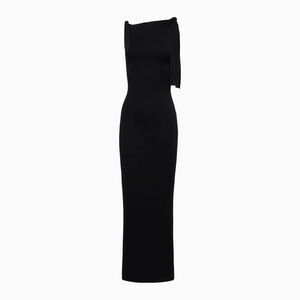KHY SUEDED STRETCH KNOTTED MAXI DRESS KYLIE JENNER